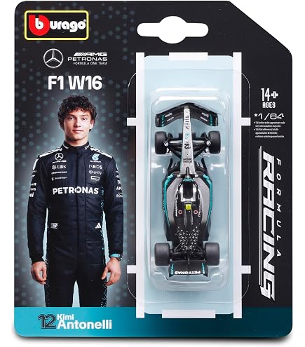Bburago Formula 1 Mercedes-AMG Petronas F1 W15 Team (2024): 1:43